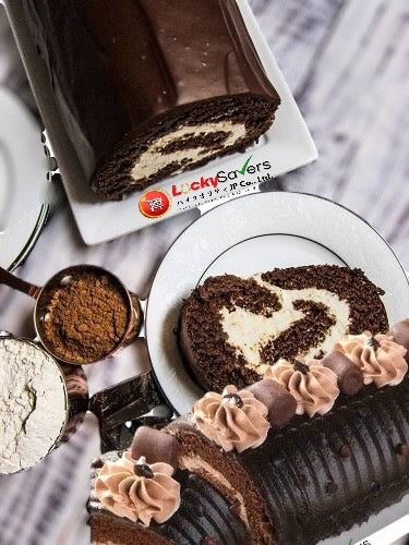 GOLDILOCKS Choco Overload Half Roll Cake (450g)