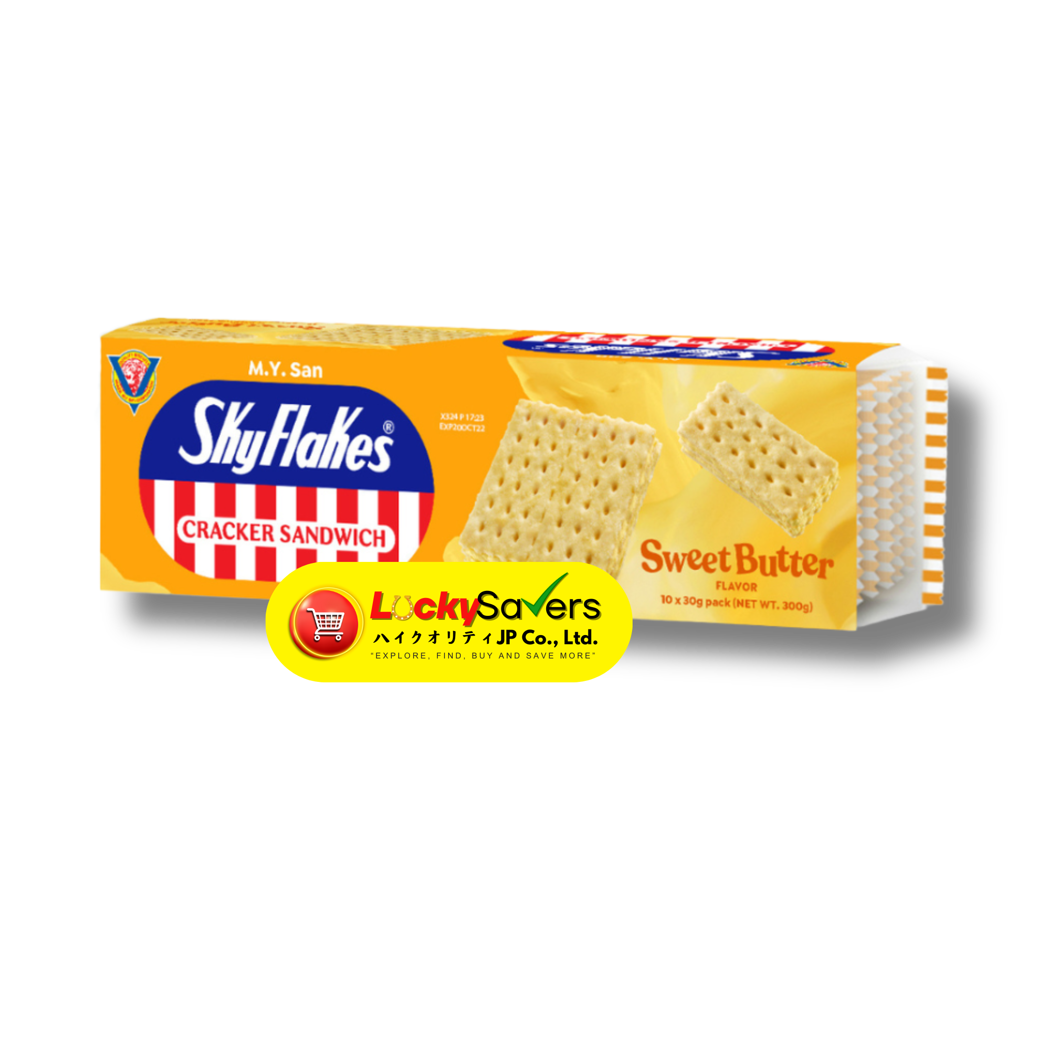 M.Y. SAN Skyflakes Crackers Sweet butter (300g)