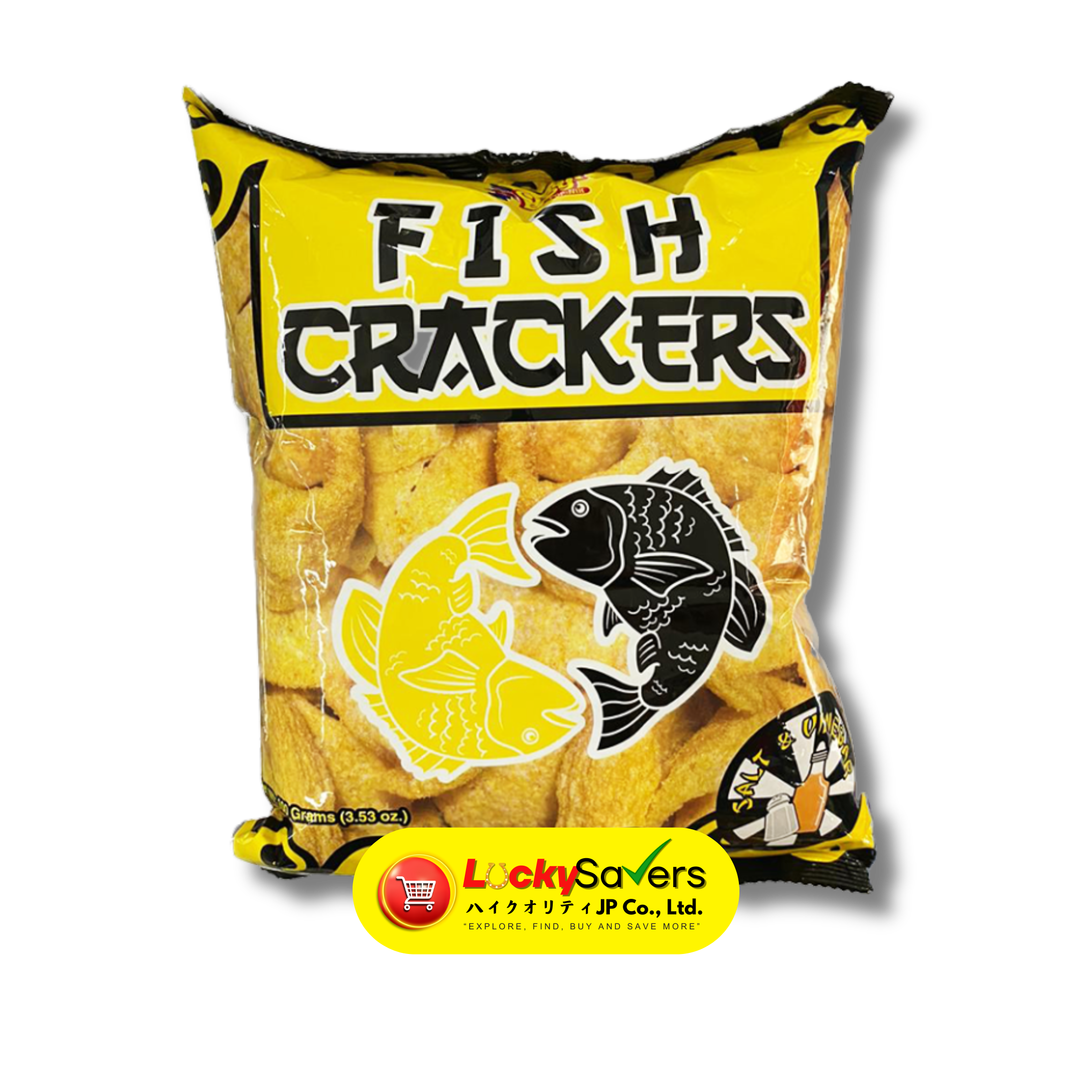 CHICK BOY Fish Cracker Salt & Vinegar (100g)