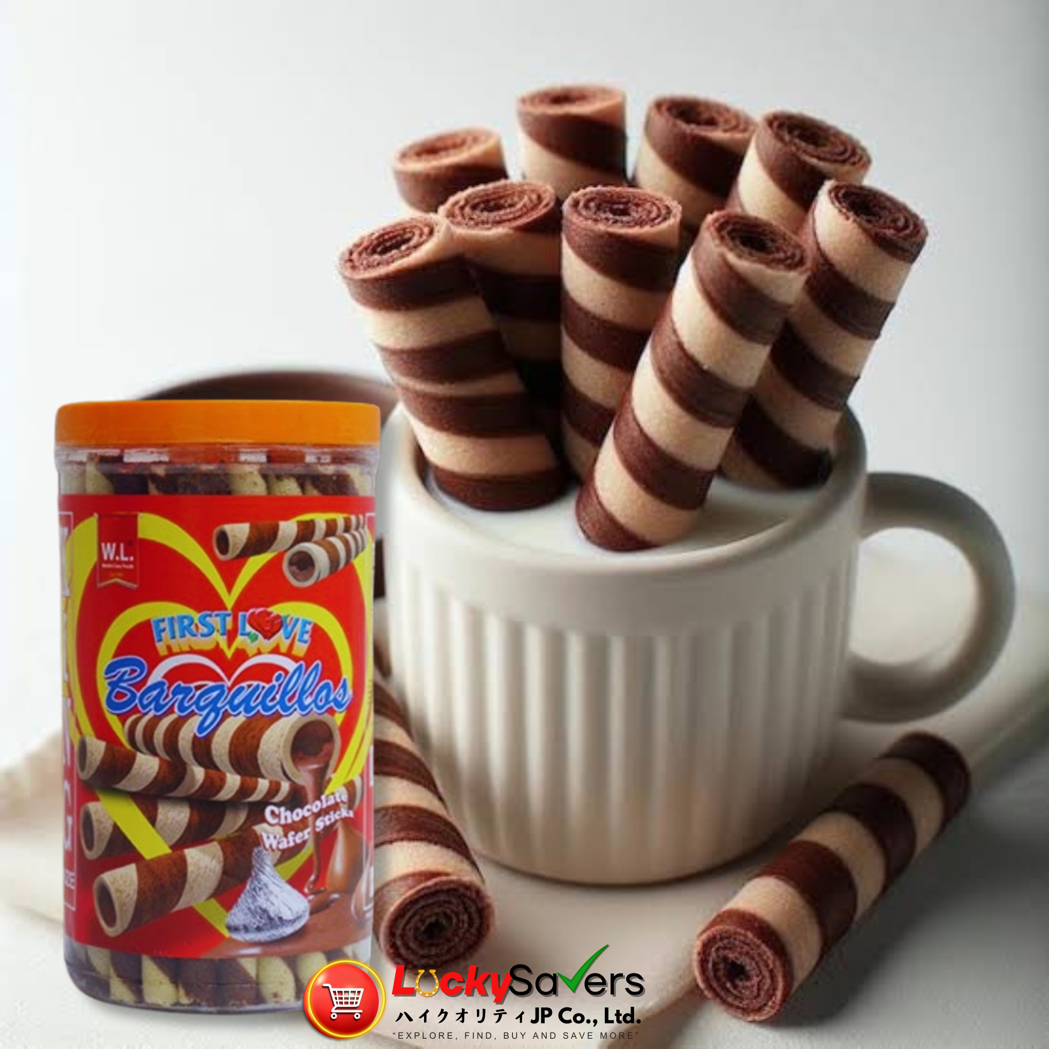 WL First Love Barquillos Choco (365g)