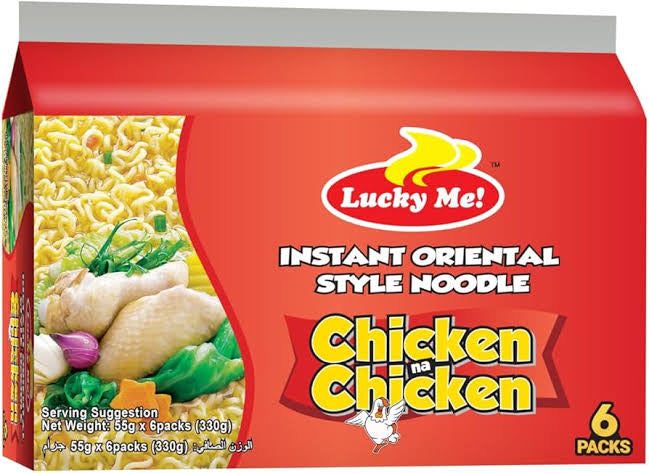 LUCKY ME Ins.Noodle Chicken (55g)6pcs/pack