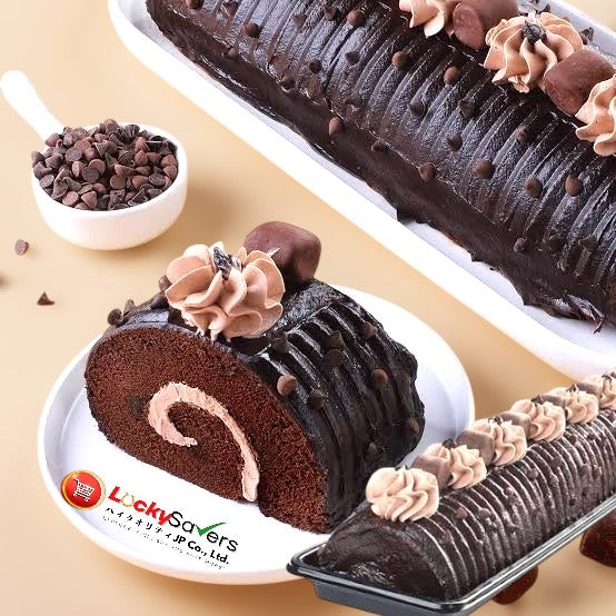GOLDILOCKS Choco Overload Half Roll Cake (450g) – Lucky Savers