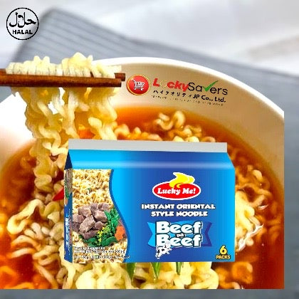 LUCKY ME Ins.Noodle Beef (55g)6pcs/pack