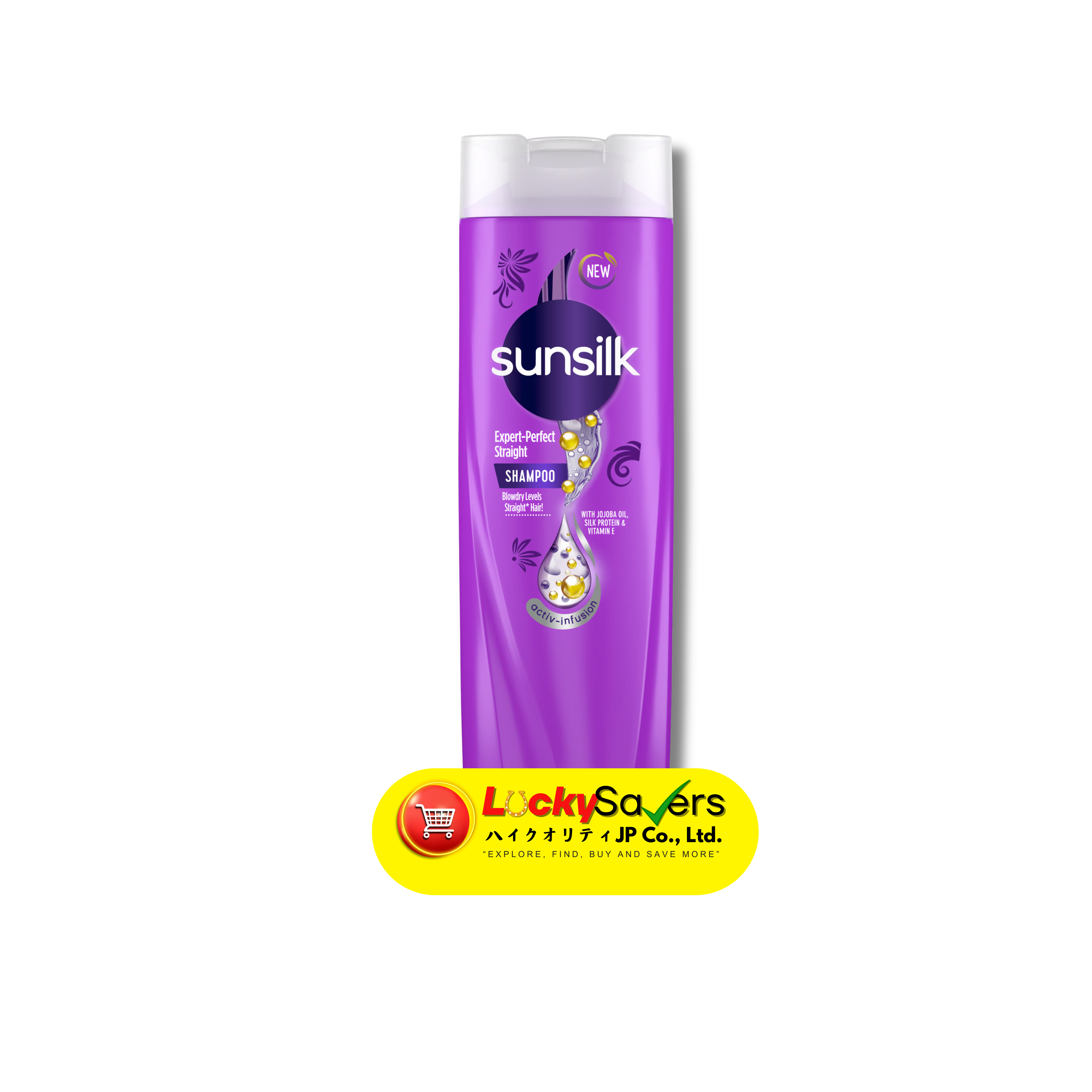 Sunsilk Shampoo Expert Perfect Straight (180ml, Purple Bottle)