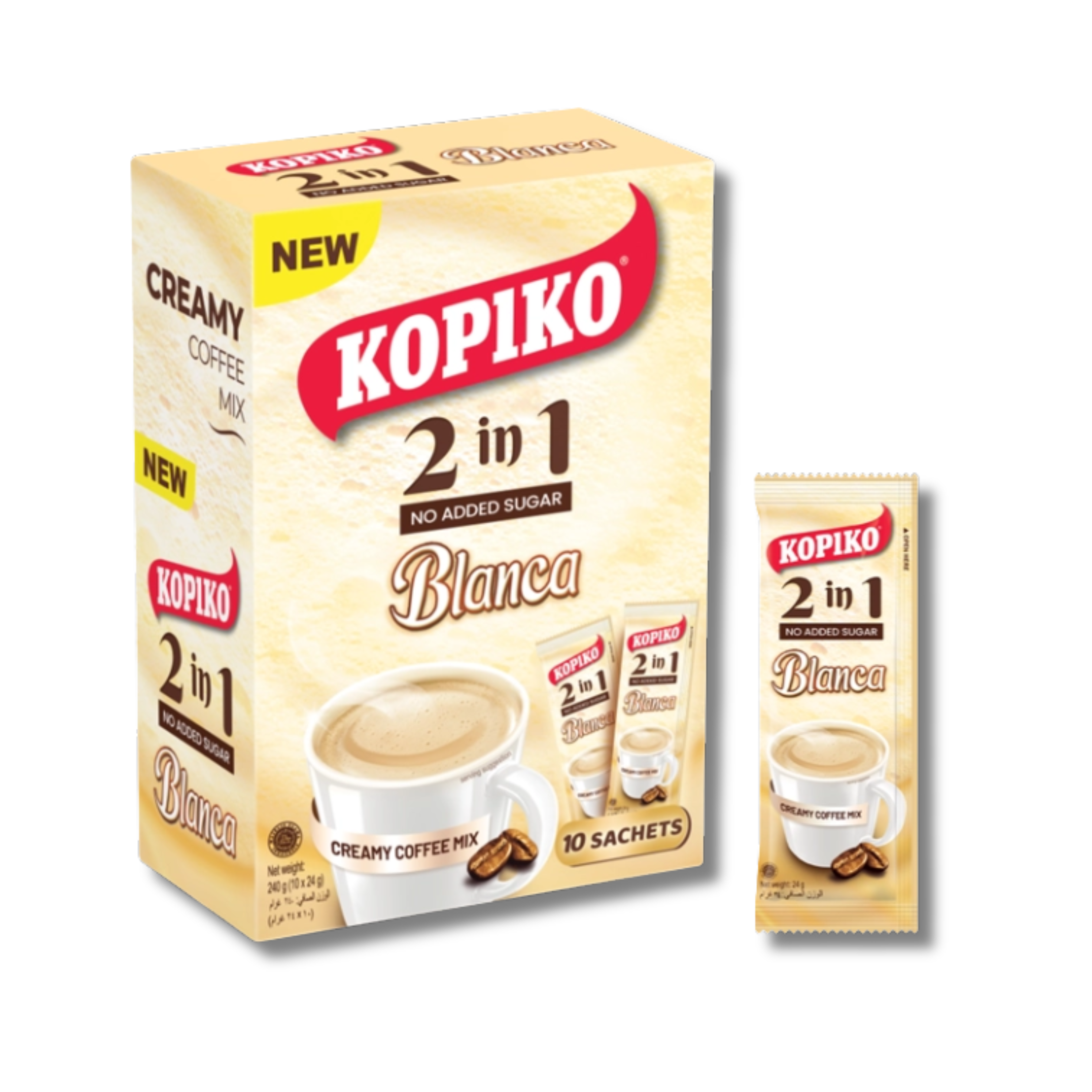 KOPIKO 2 IN 1 BLANCA 10 X 240G (2400G)