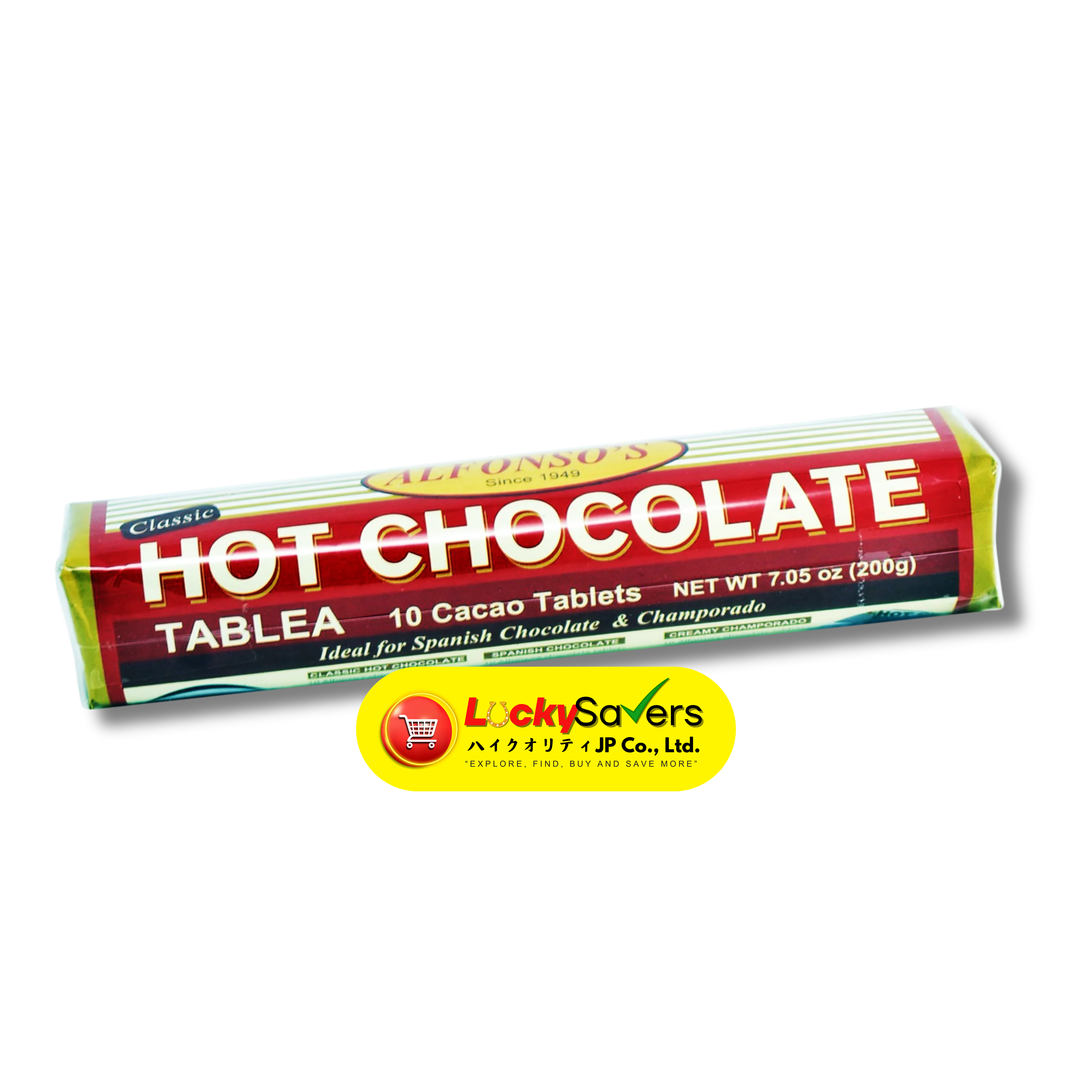 ALFONSO’S HOT CHOCOLATE TABLEA (200g)