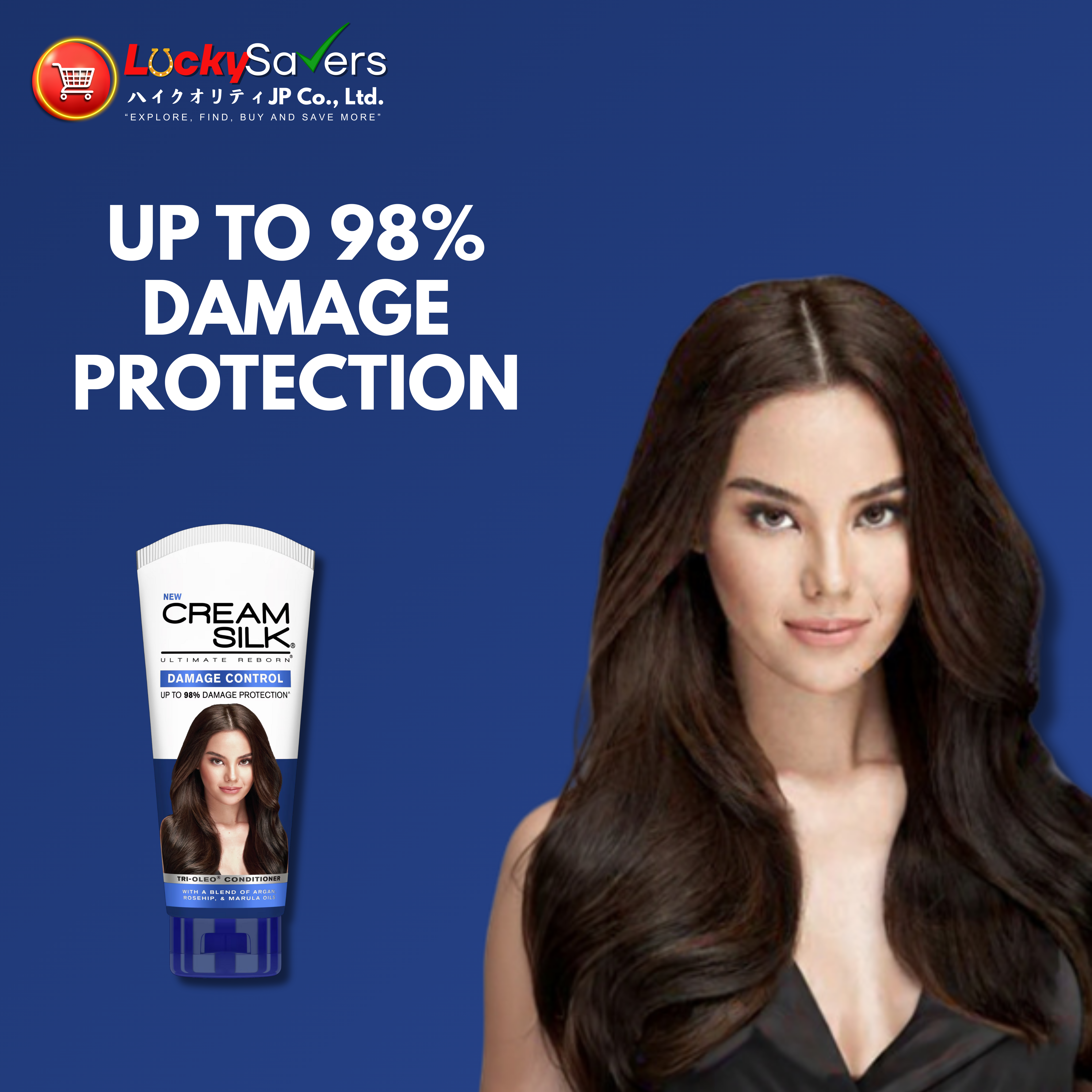 Cream Silk Conditioner Damage Control (Blue) (180mL)