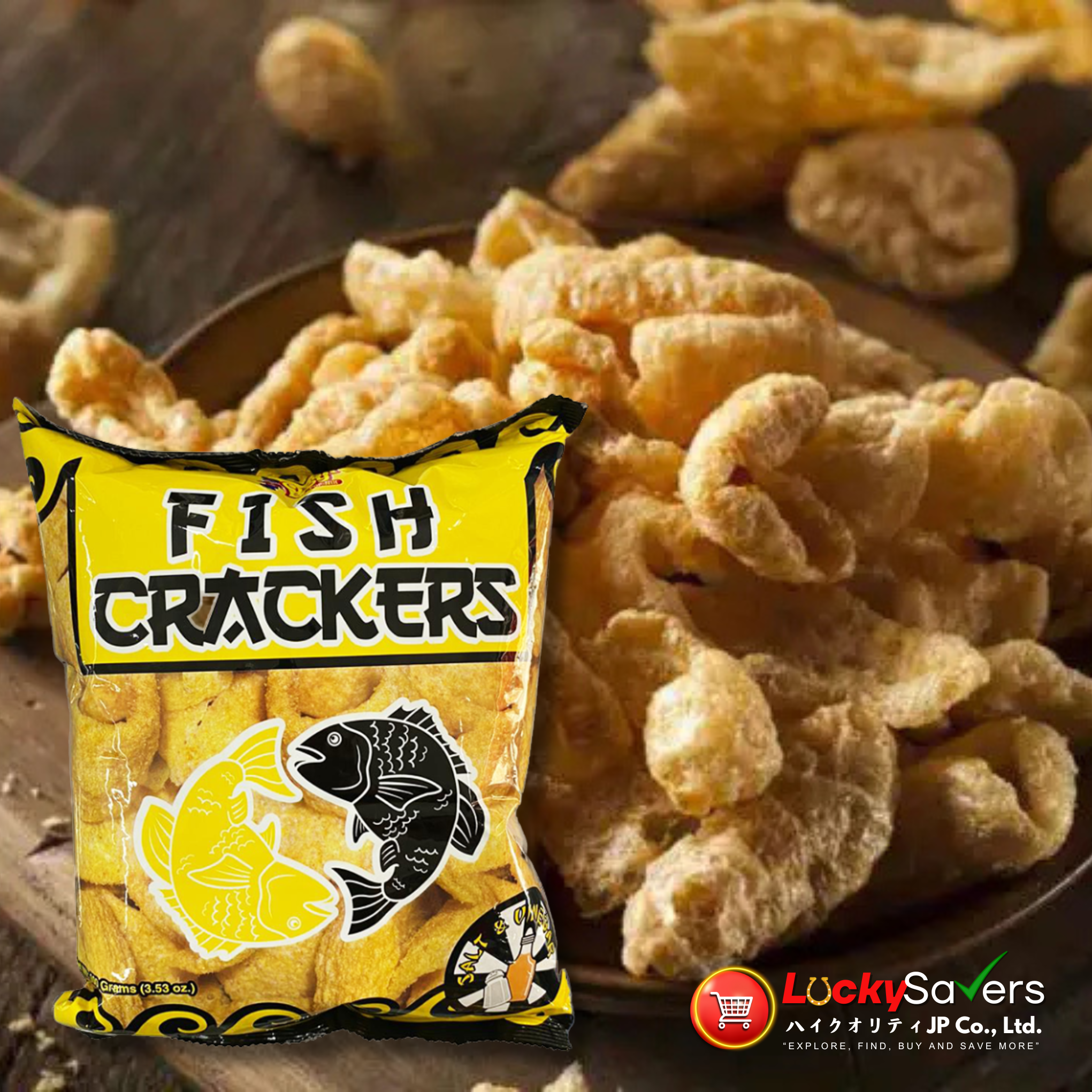 CHICK BOY Fish Cracker Salt & Vinegar (100g)