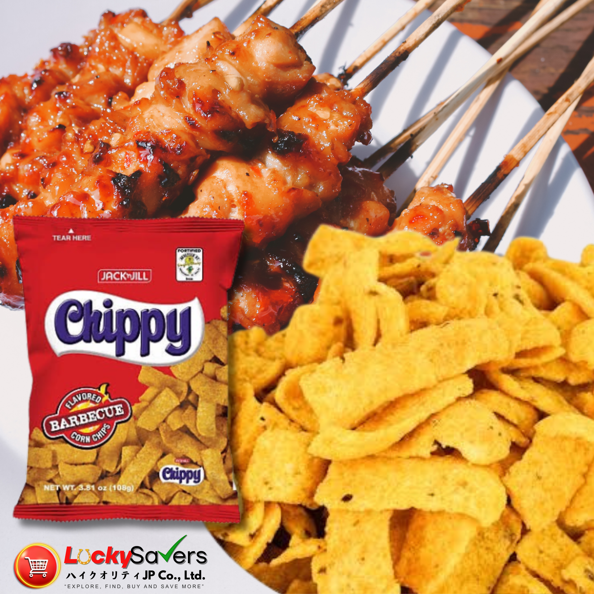 JACK N JILL Chippy Barbeque (108g)