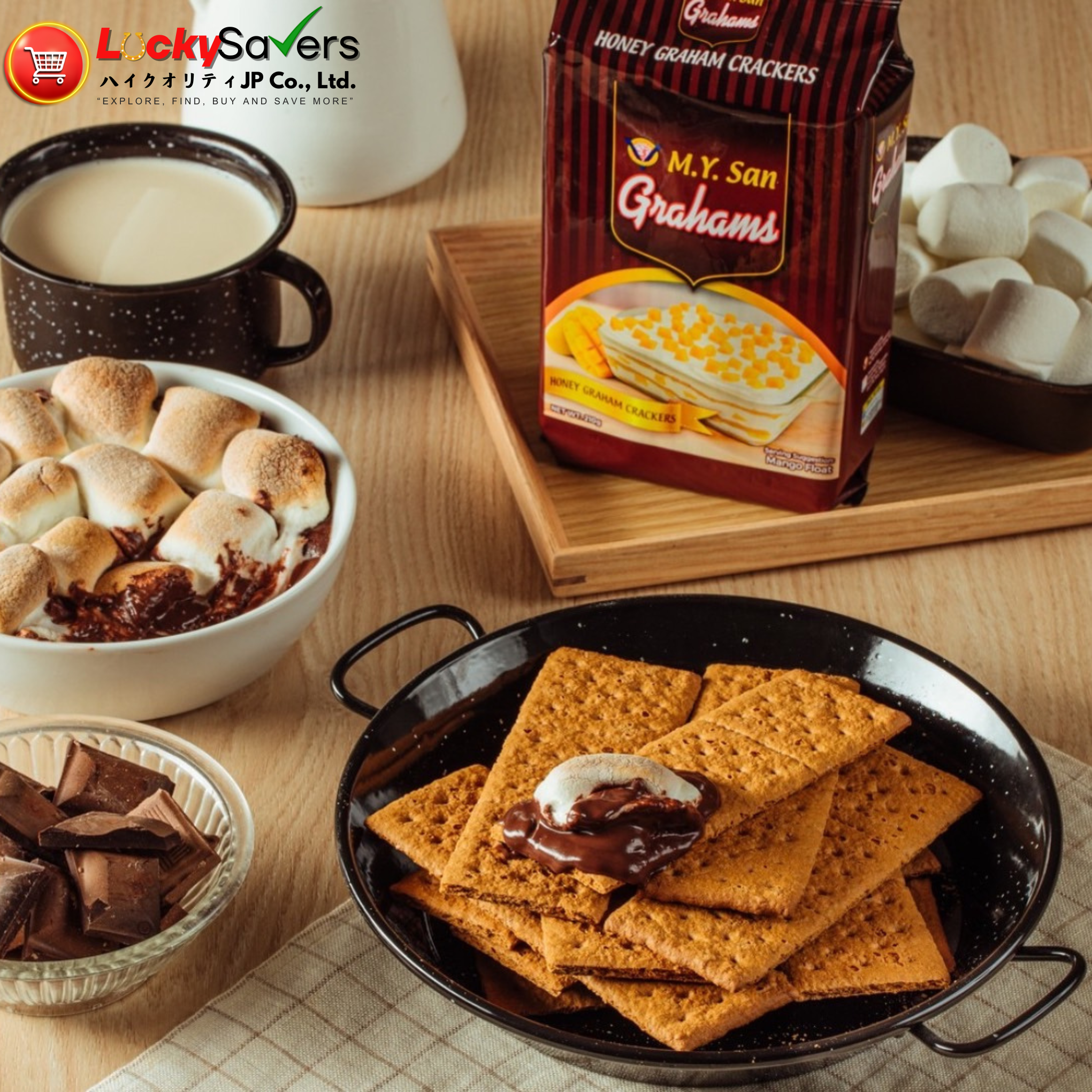 M.Y. SAN Honey Graham Crackers (210g)