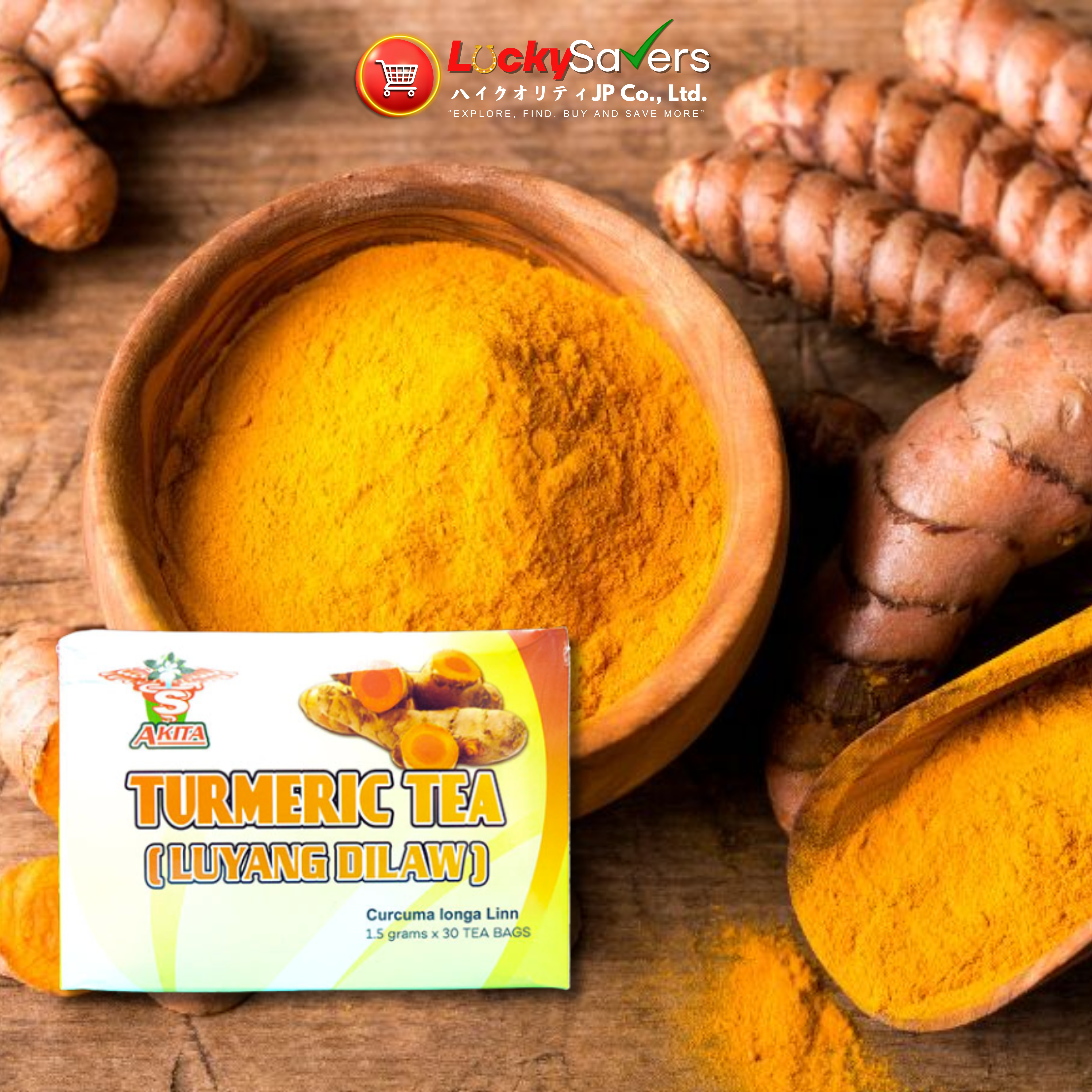 AKITA TURMERIC TEA (1.5g X 30 Tea bags)