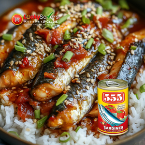 555 Sardines in Tomato Sauce Hot (155g)