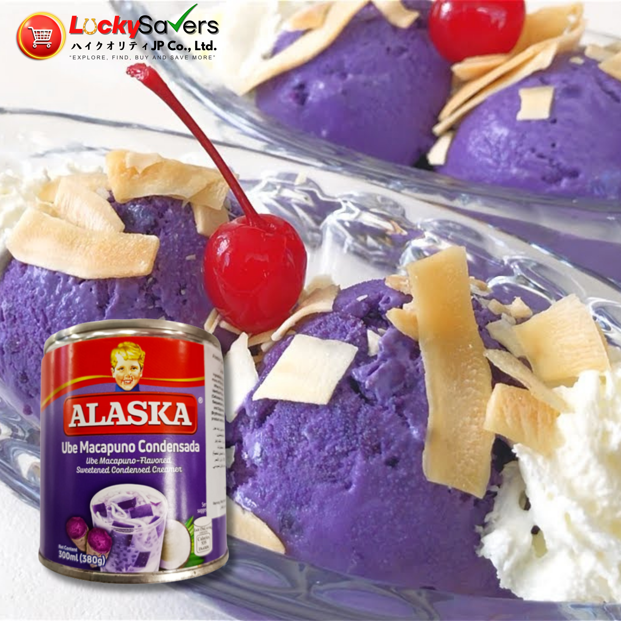 ALASKA Ube Macapuno Condensed Milk (380g)