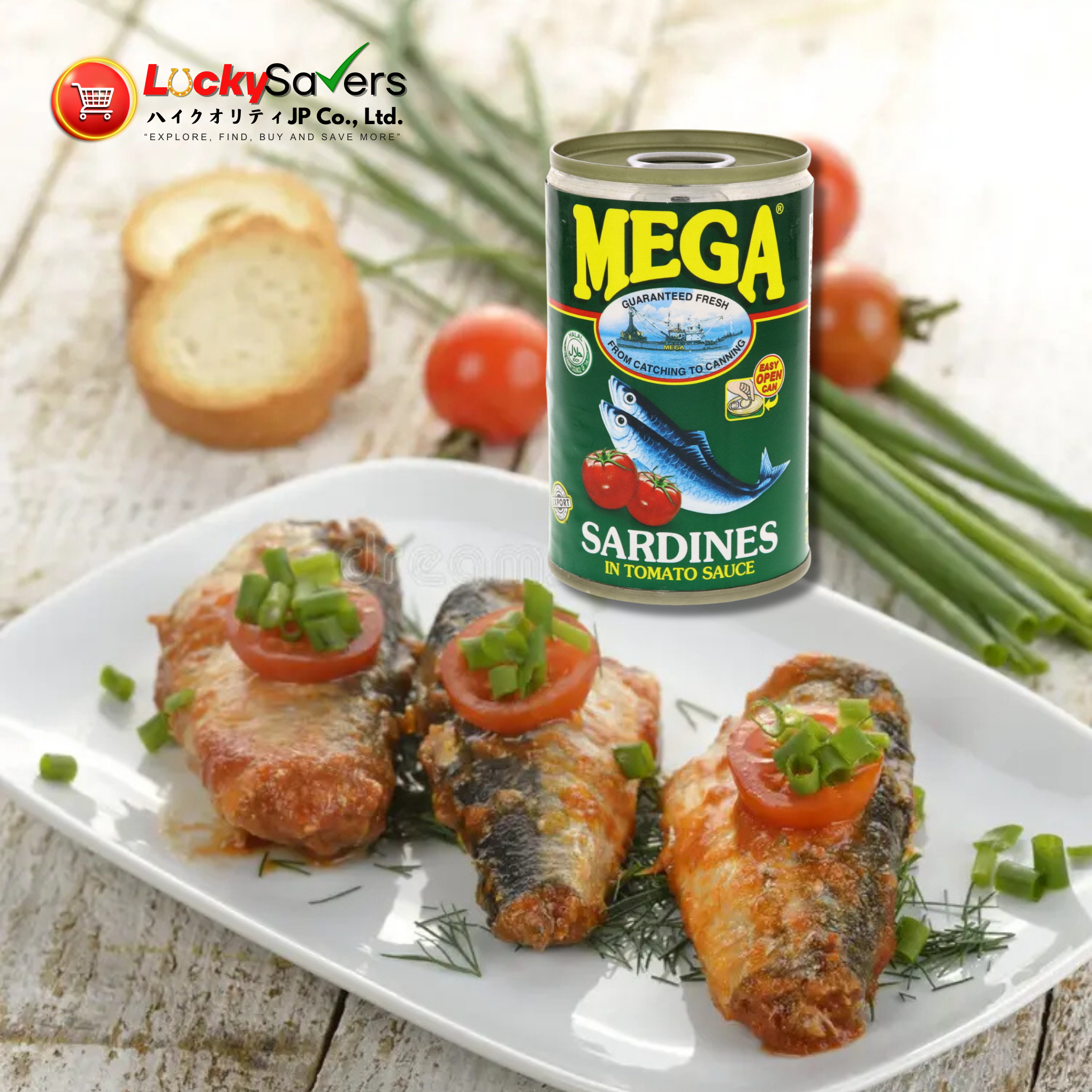 MEGA sardines in tomato sauce (155g)