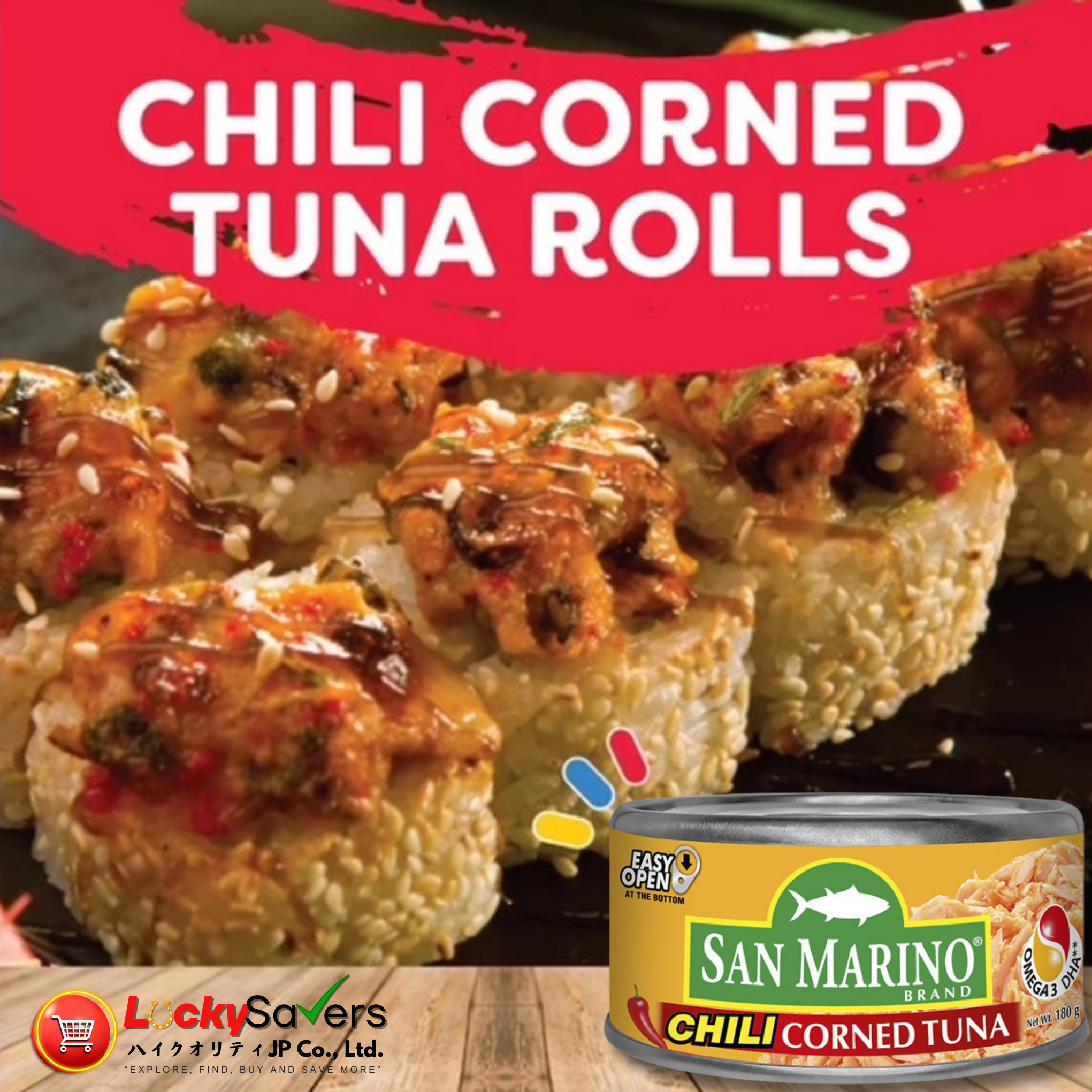 SAN MARINO Chili Corned Tuna (180g)