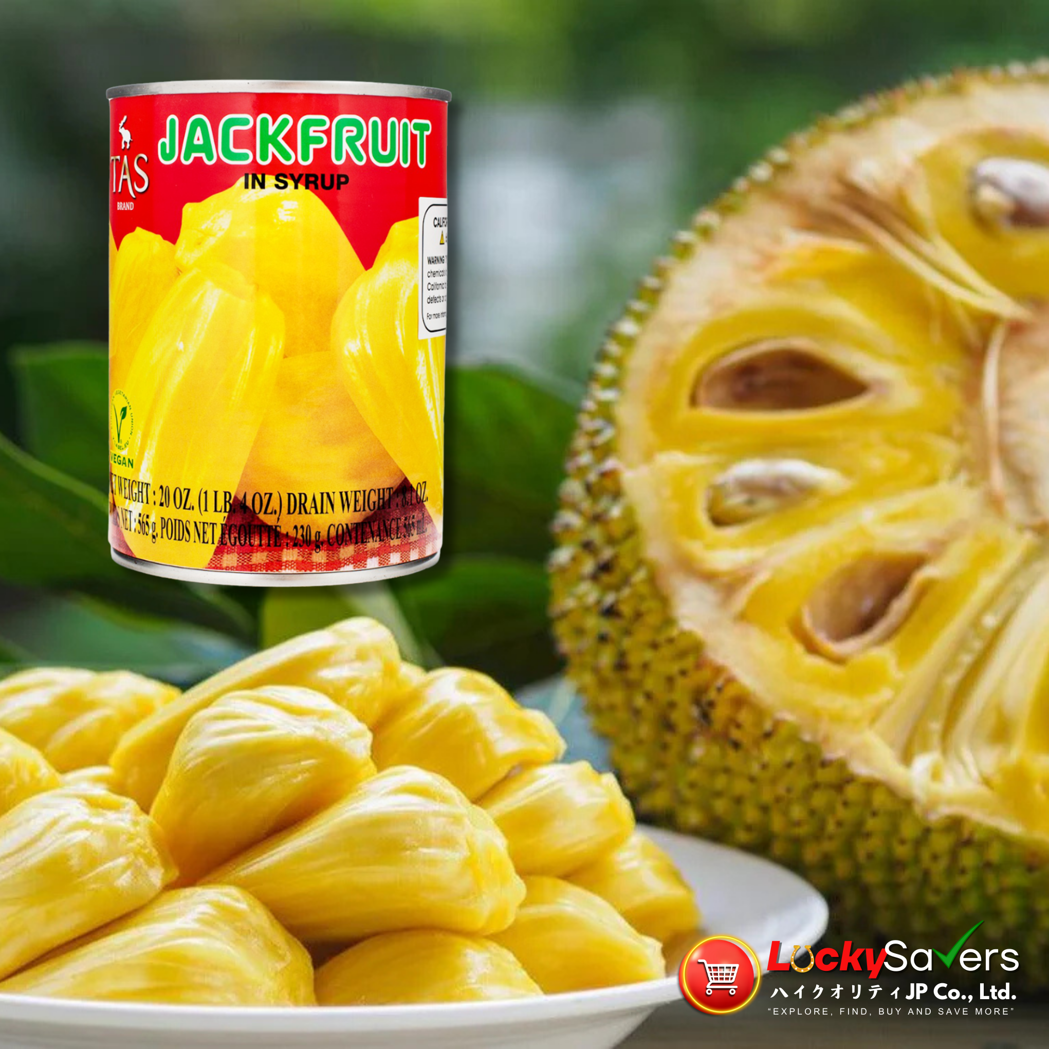 TAS Jackfruit in Syrup Yellow (565g)