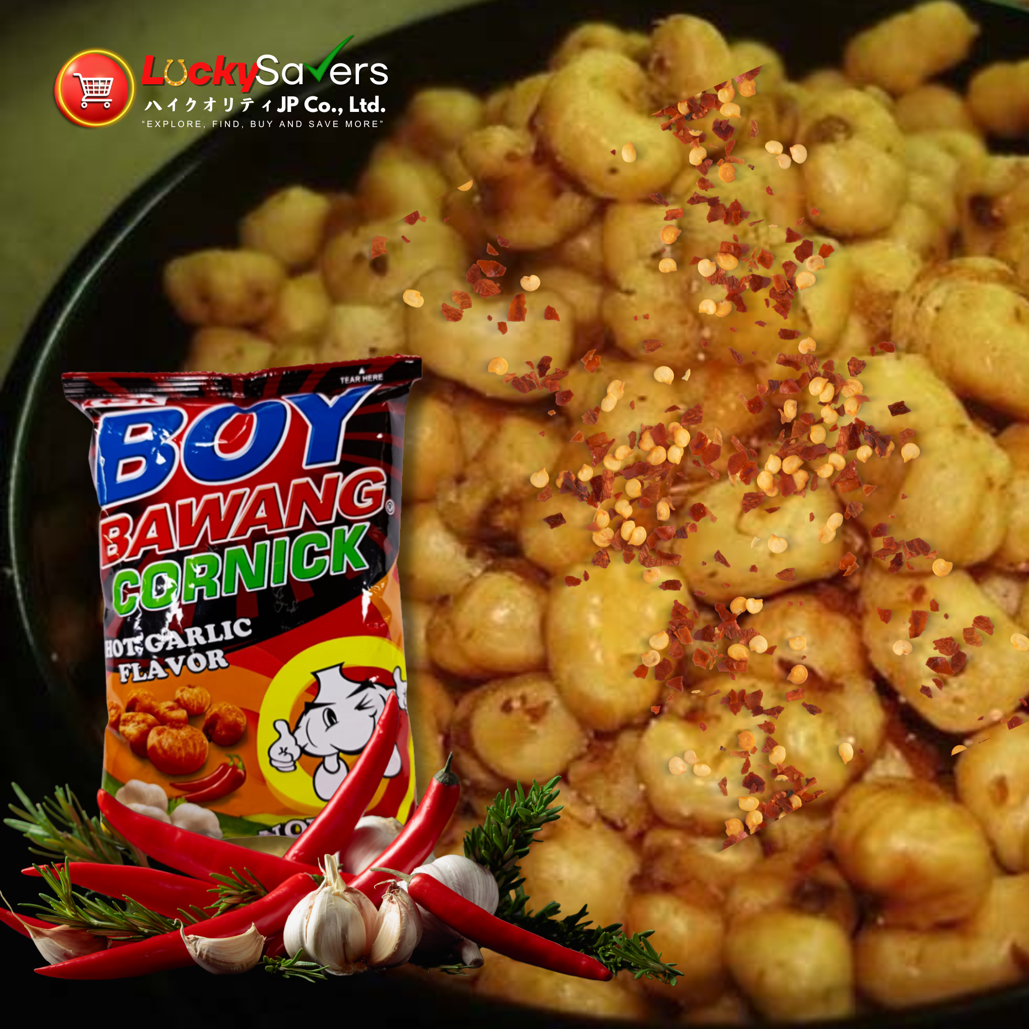 BOY BAWANG Hot Garlic (100g)