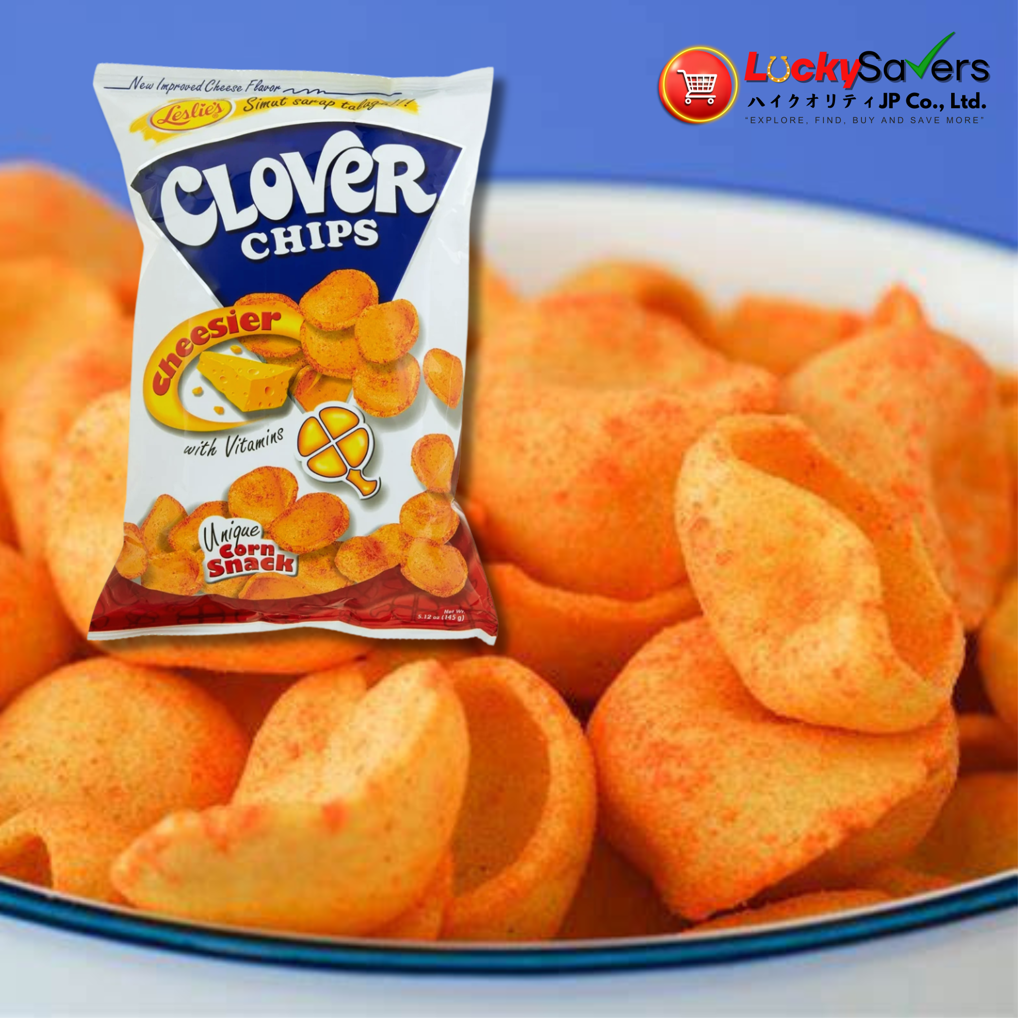LESLIES Clover Chips Cheesier (85g)