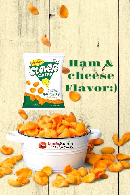 LESLIE'S Clover Chips Ham&Cheese (85g)